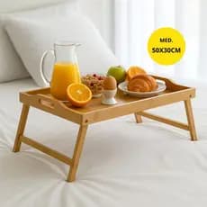 Bandeja 50x30cm Mesa de Café da Manhã na Cama Mesinha Multiuso