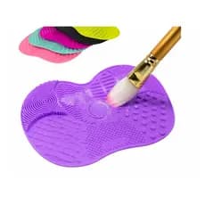 Tapete de Silicone para Limpeza de Pincéis com Ventosa – Textura Multiuso | Flexível, Antiderrapante e Dobrável