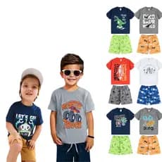 Kit 10 Peças Roupa Conjunto Infantil Masculino