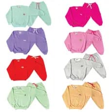 KIT 6 Peças Conjunto Feminino Inverno Menina - Lisos