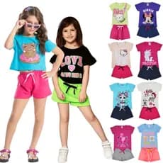 Kit 10 Peças Roupa Infantil Menina Verão Conjunto Menina Infantil