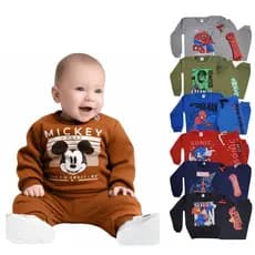 Kit 6 peças Bebe Conjunto Moletom Inverno Bebe Infantil Masculino 6-12 Meses