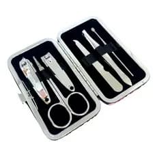 Kit Cortador De Unha Manicure Portatil Estojo Pinca Tesoura