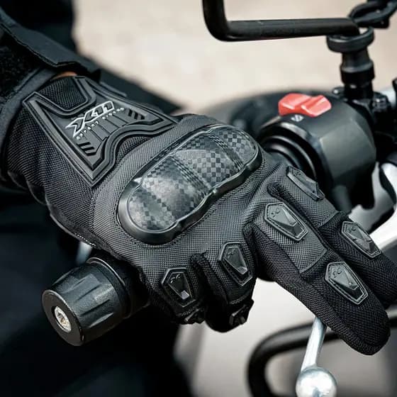 Luva X11 Blackout 2 Preta Proteção Moto Masculina Feminina Resistente Segurança Conforto Estilo