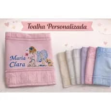 Toalha de Boca Personalizada com Nome e Tema Bordado | Toalha Döhler | Bebê, Infantil e Adulto