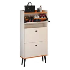 Sapateira Vertical 3 Gavetas Organizadora Calçados Retrô Sapateira Fechada Grande Ãté 18 ParesCompacta
