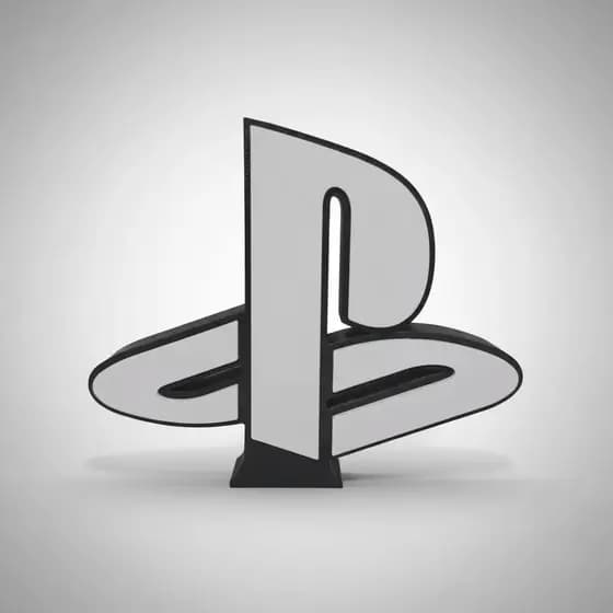 Placa Decorativa Logo Playstation Geek