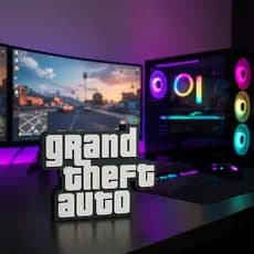 Placa Decoração para Quarto Gamer Grand Theft Auto - GTA