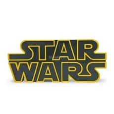 Star Wars Letreiro 3D Alto Relevo - Placa Decoração 3D