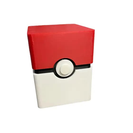 Deck Box Pokémon TCG | Caixa Organizadora para Cartas Pokémon Estilo Pokébola