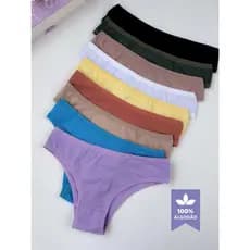 Kit 5 Calcinhas 100% Algodão Conforto Básica Cores Variadas Qualidade