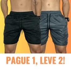 Kit 2 Short Mauricinho Masculino Tactel Grosso Bermuda Lisa Masculina Shorts de Elástico Premium