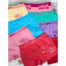 Kit 10 Calcinhas Boxer Infantil Feminina Leve e Confortável dia a dia
