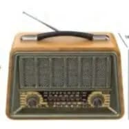 Rádio Retrô Clássico AD-8528 – 3 Bandas AM/FM/SW com Bluetooth e Bateria Recarregável - Panda