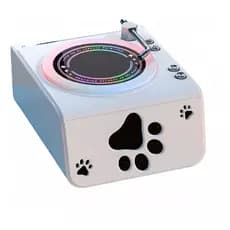 Mini Retro Alto-Falante Bluetooth Portátil Discos De Vinil Retro Com Luz RGB - EL-1067 - Eletromex - Panda