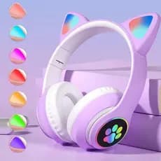 Fone De ouvido Headphone Sem Fio Orelha De Gato, Bluetooth 5.1 - B-19 V - Altomex - Panda