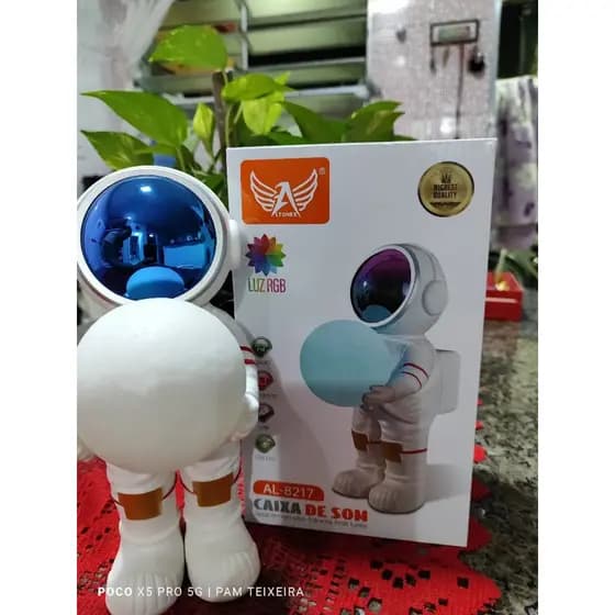 Caixa de som bluetooth Astonauta Altomex AL-8217 - Panda