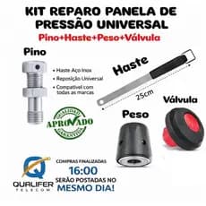 Kit reparo panela de pressão universal-Haste+Peso+Pino + Vávula.
