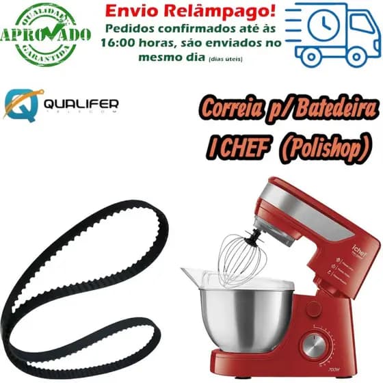 CORREIA DENTADA PARA BATEDEIRA  ICHEF.