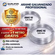 Arame galvanizado p/ artesanato 6 e 11 Metros