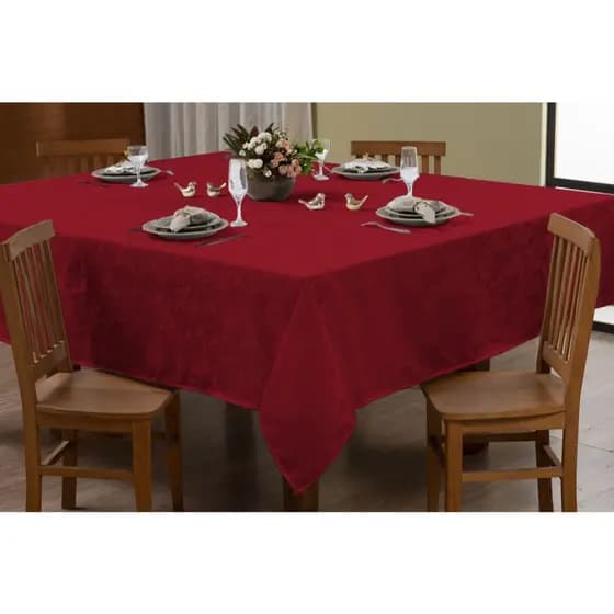Toalha de Mesa Jacquard Adamascado 2,50mx1,40m 8 lugares