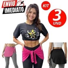 Kit Com 03 Tapa Bumbum Tipo Fitness Para Usar Com Legging Modelo Confortavel Academia Caminhada Feminino Crossfit