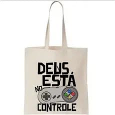 Bolsa Ecobag Deus Está No Controle 100%nylon