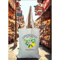 bolsa ecobag ecologica estampa de frutas cores vivas tecido nylon