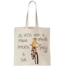 Bolsa De Praia Cachorro caramelo De Bicicleta 100%