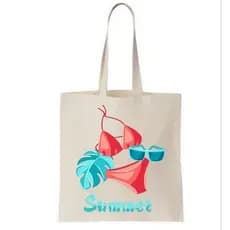Bolsa De Praia E Piscina estampada com Biquíni 100%