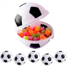 Kit 10 Porta Mix Bola Plasútil Pote Multiuso Organizador Porta Doces Balas Petiscos Decorativo