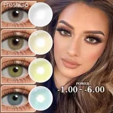 Lentes De Contato Coloridas Com Grau Lentes Natural Sem Borda  Produzido da Coreia 1Par