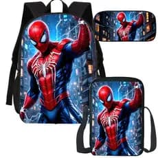 Itens Escolares Mochila Lancheira Estojo Herói Aranha