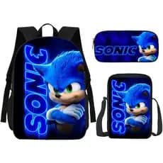 Material Escolar Infantil Jogo Soni Mochila Estojo Lancheira