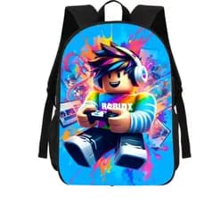 Mochila Estojo Lancheira Infantil Jogos Bloco
