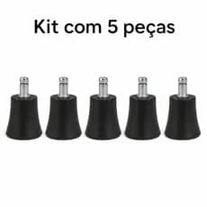 Sapata Fixa para Cadeira de escritório Home Office – Unitária ou Kit com 5