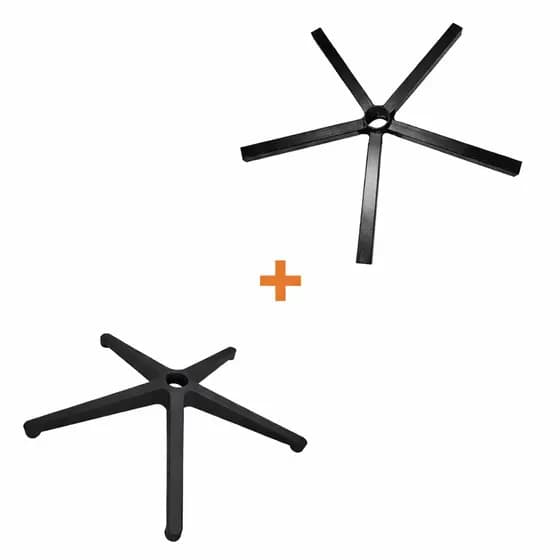 Base Estrela Aço Cadeira Escritório Secretária + Capa em Nylon Chair Cadeiras