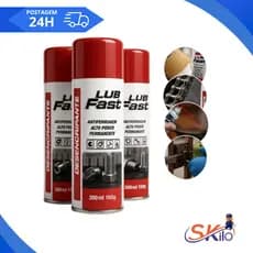 KIT COM 3 UNIDADES - Spray Lub Fast Desingripante 300ml; Óleo Antiferrugem/Desengripante/Lubrificante Lub fast Uso Geral