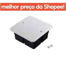 Caixa de Passagem Elétrica PVC 15x15 de Embutir (parede)