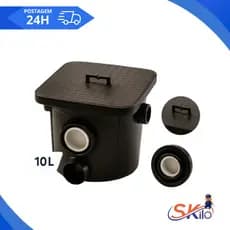 Caixa Sifonada De Gordura Com Tampa 10 Litros Malton