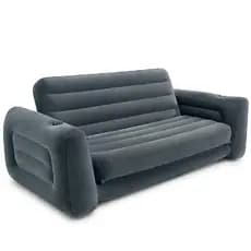 SOFÁ CAMA INFLÁVEL INTEX 2 LUGARES 200KG CONFORTO 2,03x2,31M