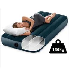 COLCHÃO INFLÁVEL INTEX SOLTEIRO DURA-BEAM RESISTENTE - PERFEITO PARA VIAGENS E VISITAS
