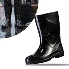 Bota Galocha Pvc Preto Cano Longo Bruen Innpro Para Limpeza Restaurantes Faxina Açougue e Padaria