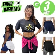 Kit Com 3 Tapa Bumbum Academia Ginástica Caminhada Feminino Crossfit