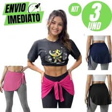 Kit C/03 Tapa Bumbum Para Usar Com Legging Academia Ginástica Caminhada Feminino Crossfit Premium