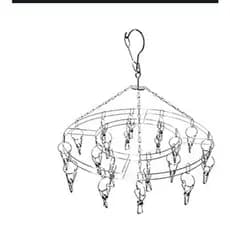 Varal De  Inox 20/28/40  Clips Branco Prendedores Pratico E Retrátil Cabide Para Roupas Intimas Para Pequenas