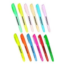 Kit Marca Texto Masterprint Com Cores Neon e Pastel Escolar Juvenil