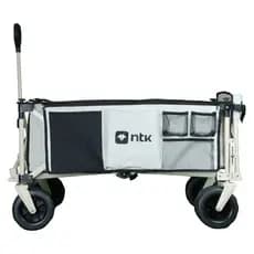 Carrinho Aço Carga Dobrável Multiúso Capacidade 80 kg Trabalho Camping Praia Pesca Lazer NTK NAUTIKA