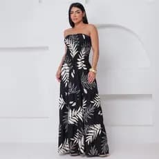 Vestido Feminino Longo Lastex Tomara Que Caia