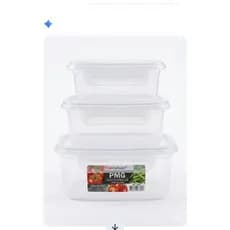 Kit Caixas Organizadoras PMG Transparente com Trava – Linha Gourmet